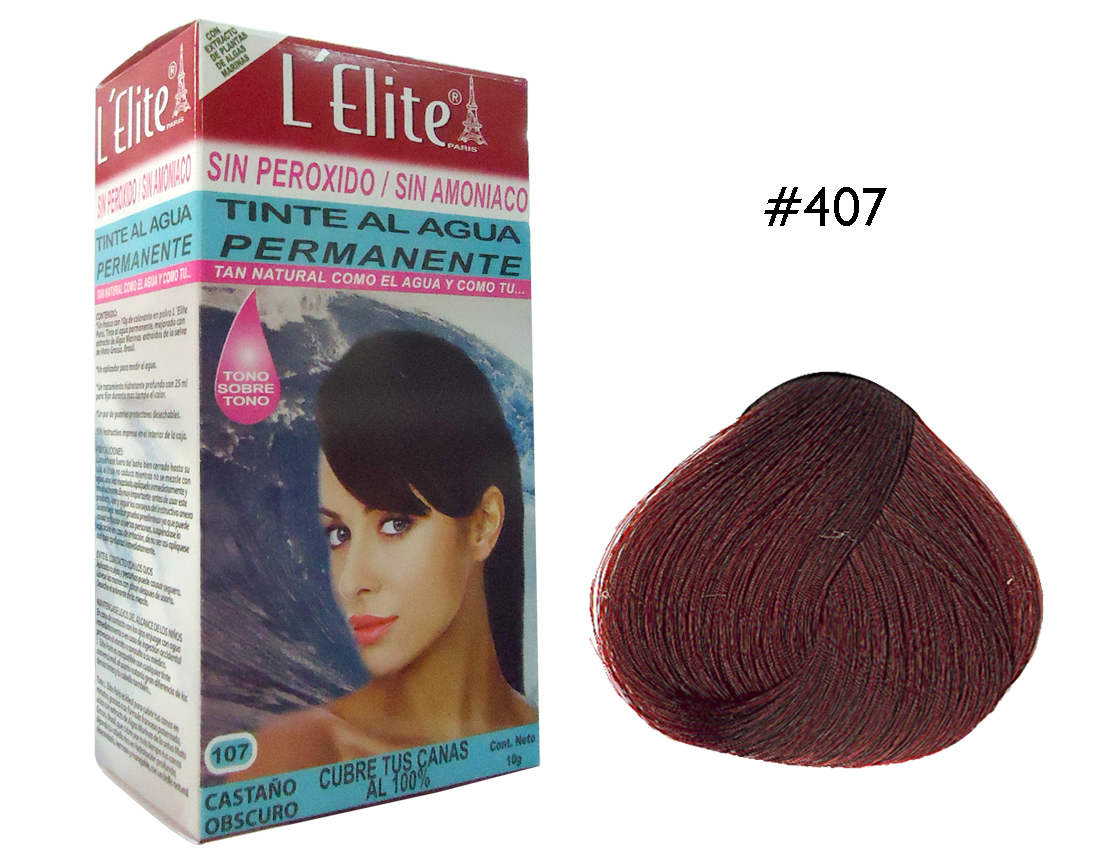 TINTE L ELITE #407 C.MED.ROJO 10 GR