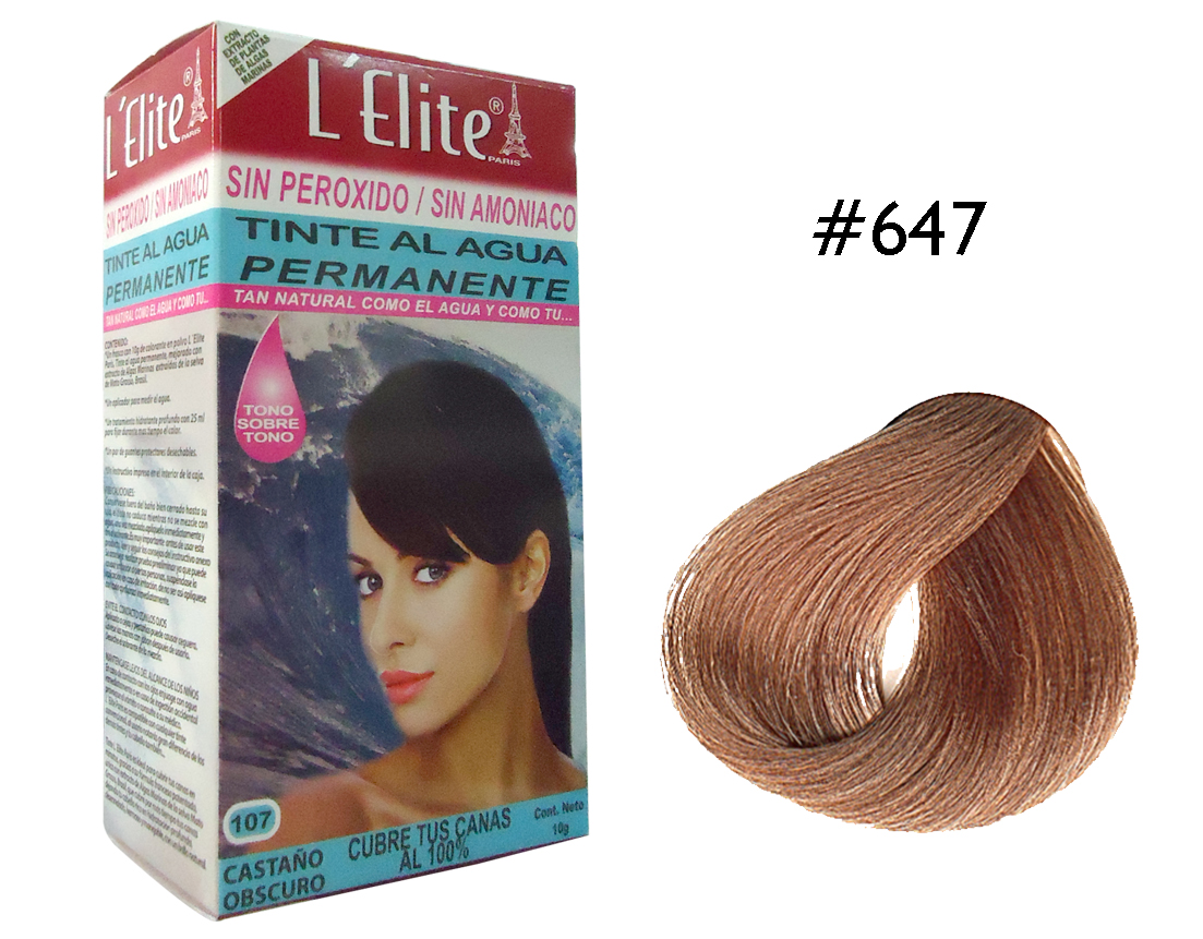 TINTE L ELITE #647 RUBIO CENIZO MUY CLARO10 GR.