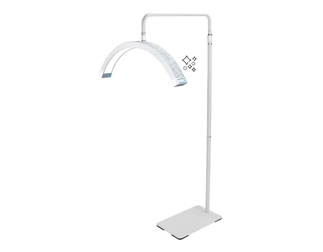 LAMPARA MEDIA LUNA CON PEDESTAL YX-013A