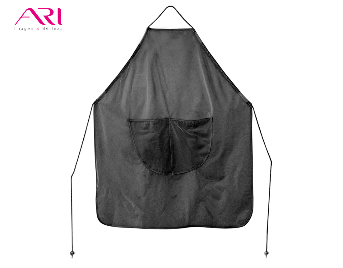 MANDIL DE PLASTICO AJUSTABLE NEGRO ARI