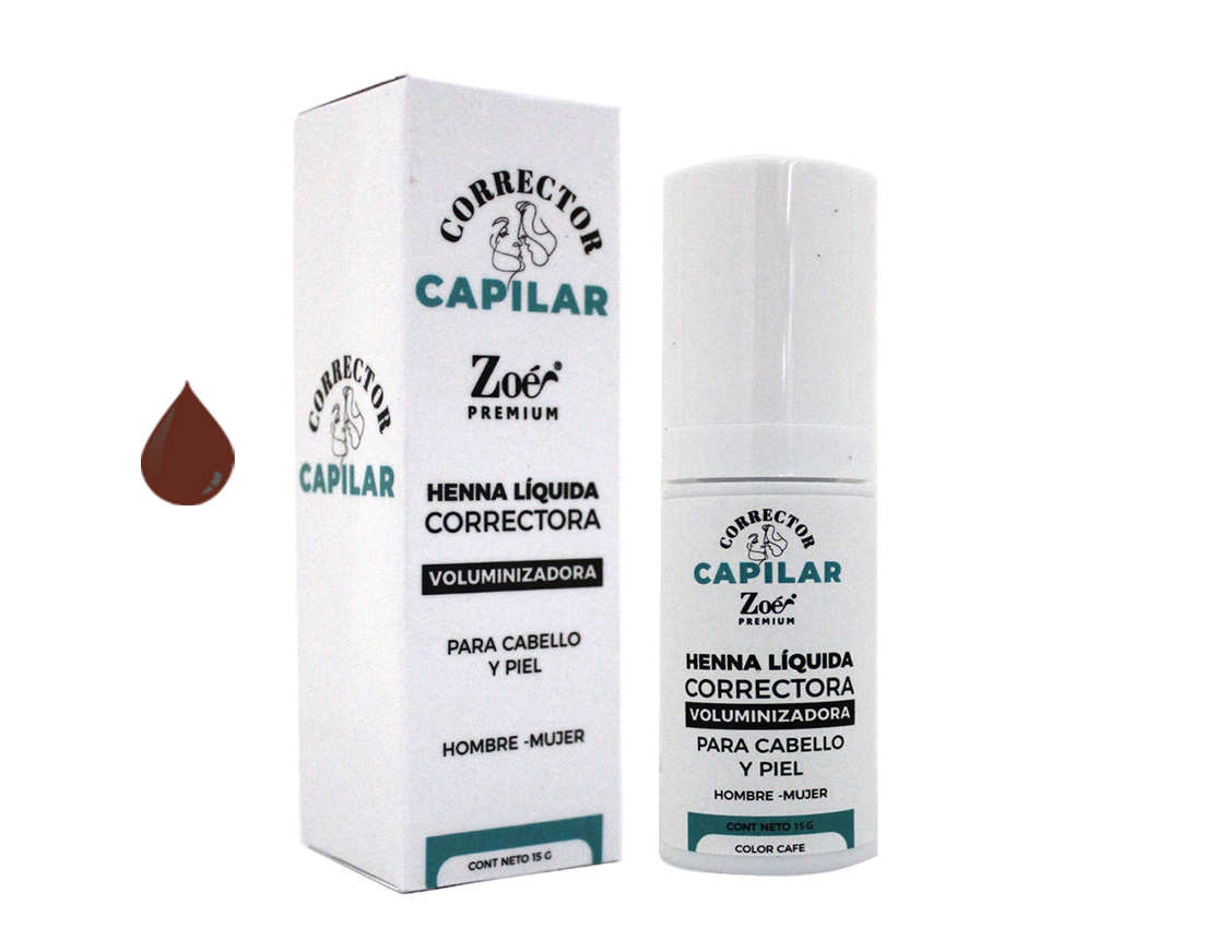 HENNA LIQUIDA CORRECTOR CAPILAR 15ML CHOCOLATE
