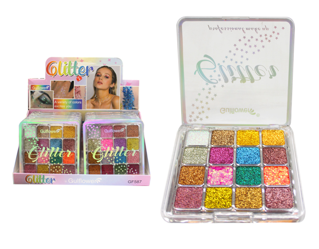 SOMBRA GLITTER C/16 TONOS C/2PZ GF587