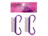 CEPILLO DE MANICURE C/2 PZS SPLASH 1181-00