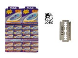 NAVAJA P/RASURAR DOBLE FILO C/100PZS "LOBO" 1301-0