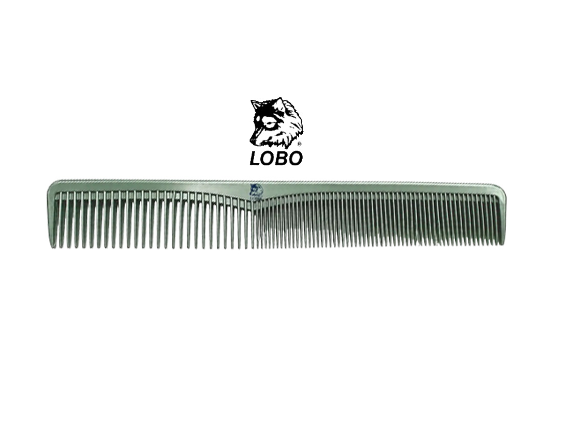 PEINE PELUQUERO OLIVA PASTEL LOBO PE-081