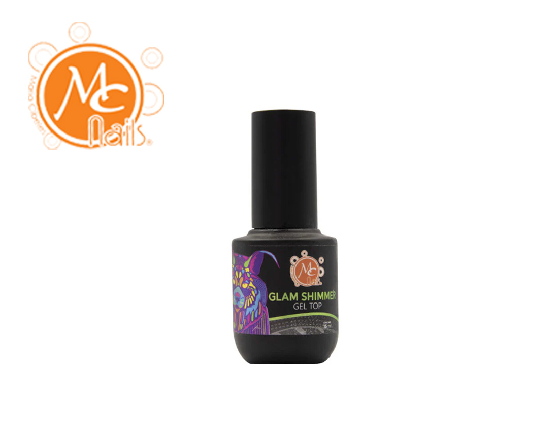 GEL TOP  GLAM SHIMMER P/UÑA NATURAL 15ML MCGL002